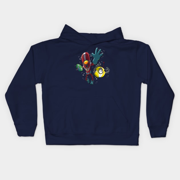 Space rugby Kids Hoodie by AnimeWorld